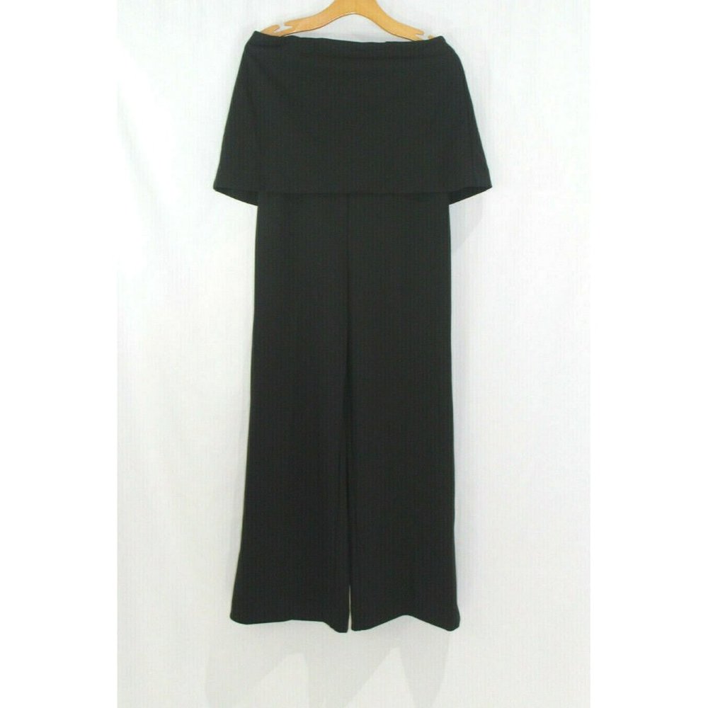 RACHEL Rachel Roy Black Off-Shoulder Wide Leg Jumpsuit
